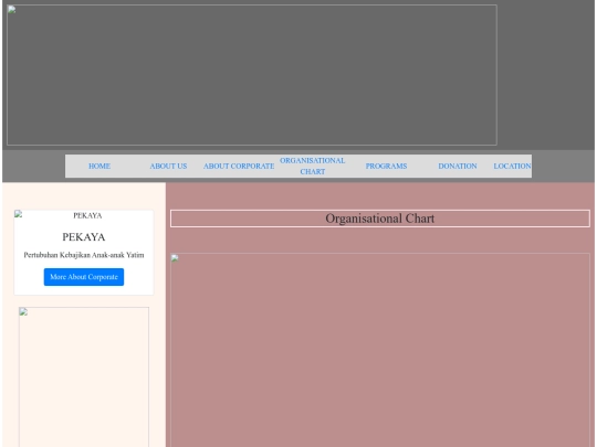 organisational screenshot
