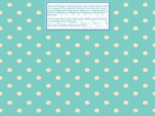 names screenshot