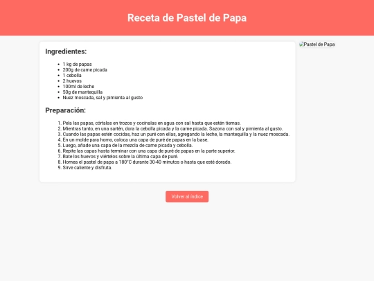 recetario/pasteldepapa screenshot