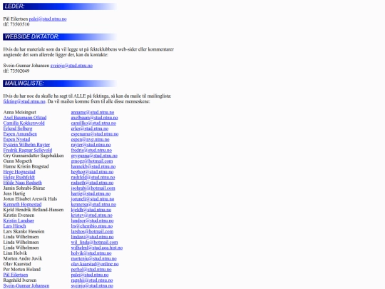 Fekting/kontakt screenshot