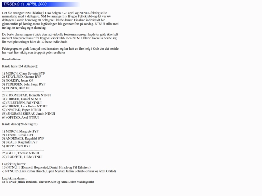 Fekting/siste_nytt screenshot