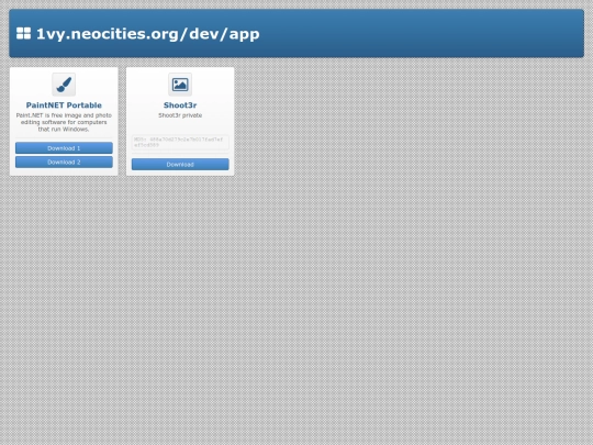 dev/app screenshot