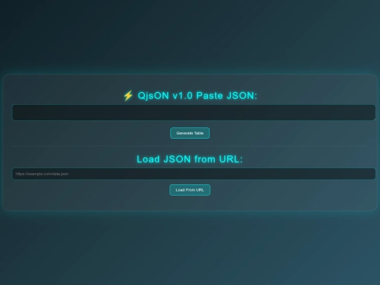 dev/json screenshot
