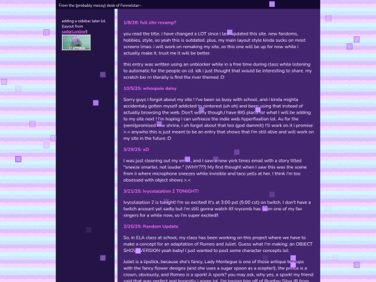 blog screenshot
