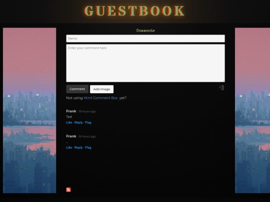 pages/community/guestbook screenshot