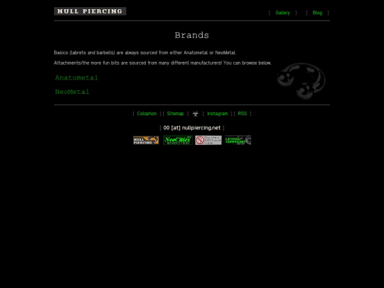 brands screenshot