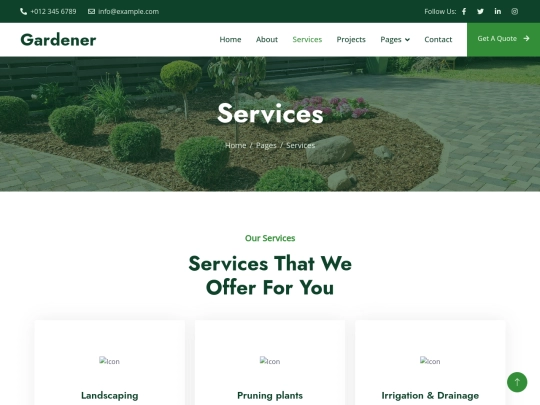 service screenshot