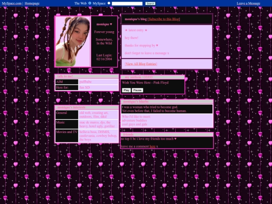 myspace screenshot