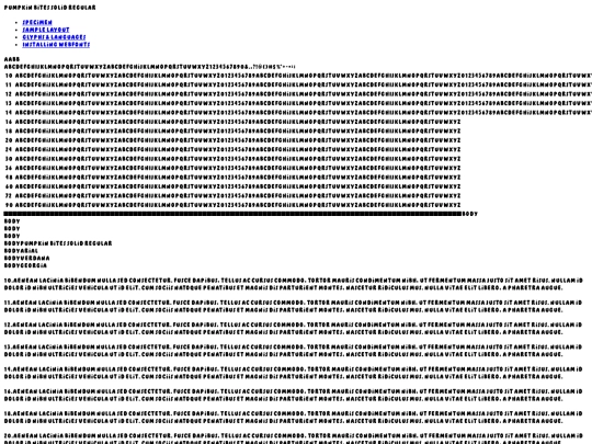 Fonts/pumpkinbitessolid-rpyv6-demo screenshot