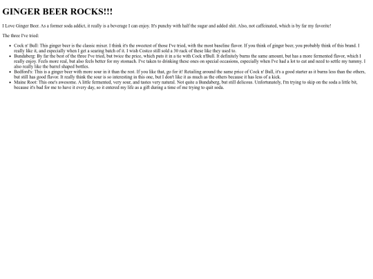 gingerbeer screenshot