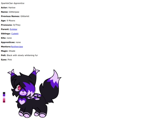 Pages/glitterpaw screenshot