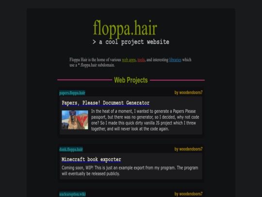 index screenshot