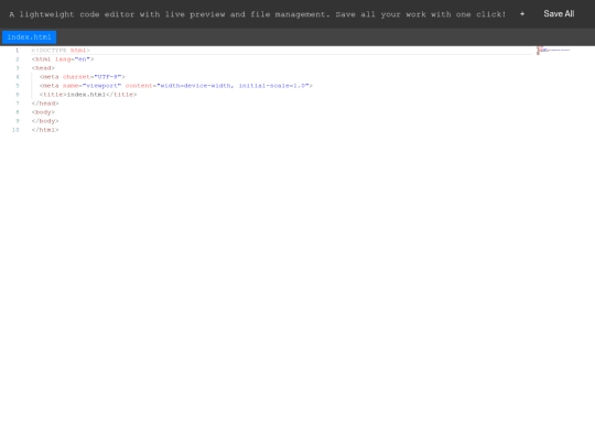 index screenshot