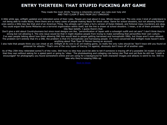 blorgs/Entry13 screenshot