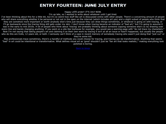 blorgs/Entry14 screenshot