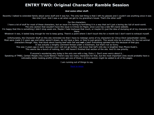blorgs/Entry2 screenshot