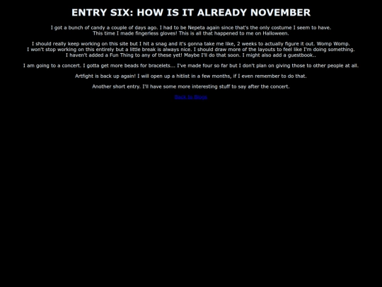 blorgs/Entry6 screenshot