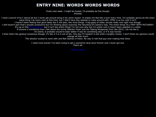 blorgs/Entry9 screenshot