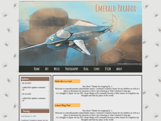 blog screenshot