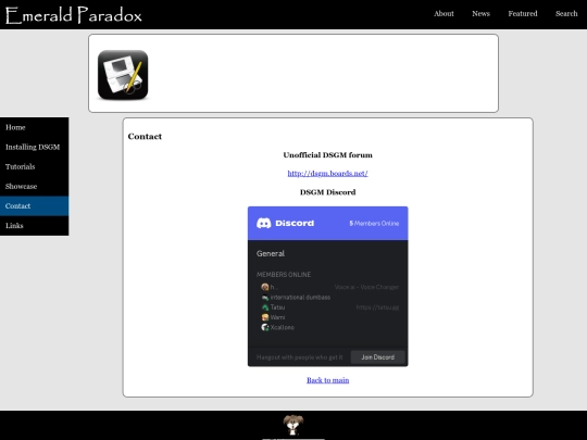 dsgm/contact screenshot