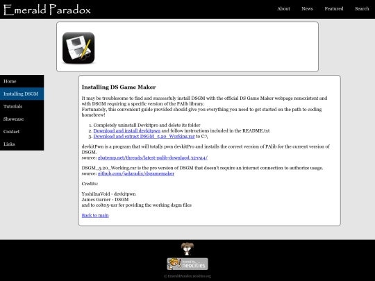 dsgm/installation screenshot