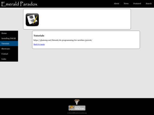 dsgm/tutorials screenshot