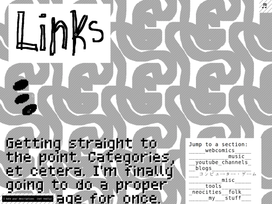 things/links screenshot