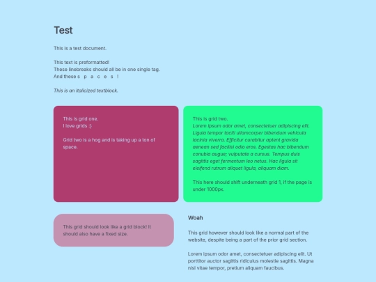 test screenshot