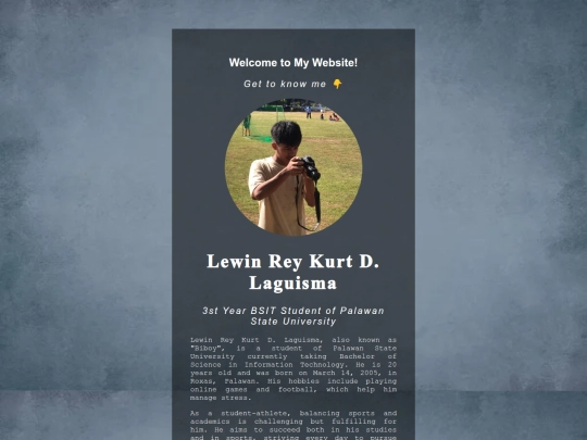 Laguisma/laguisma bio screenshot