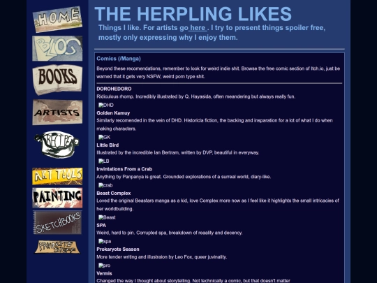 sub-sites/favs screenshot