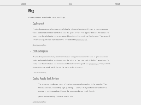 blog screenshot