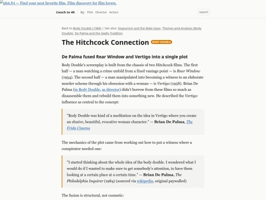 couchto4k/p/the-hitchcock-connection screenshot