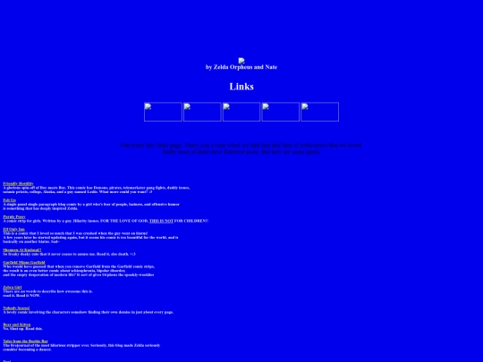 links screenshot