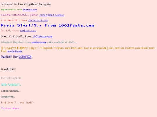 fonts/customfonts screenshot