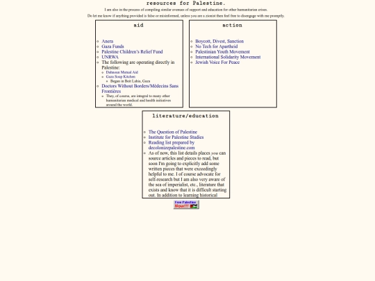 resources4palestine screenshot