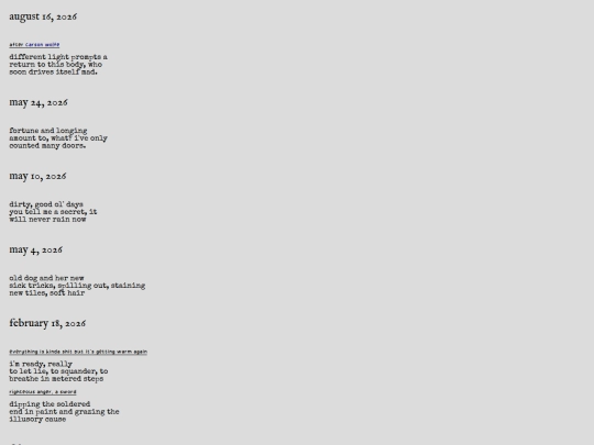 writings/haikus screenshot