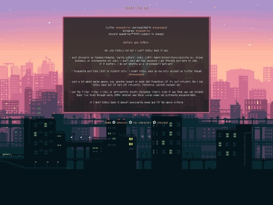sites screenshot