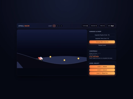 Games/hillrun screenshot