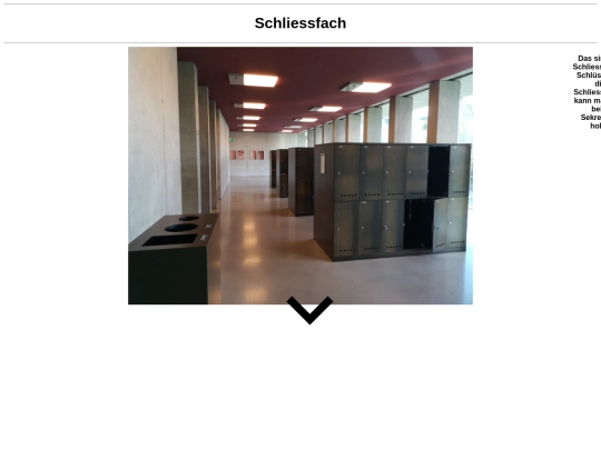 Schliessfach screenshot