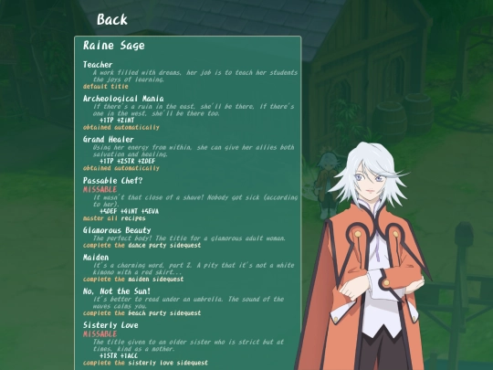 titles/raine screenshot