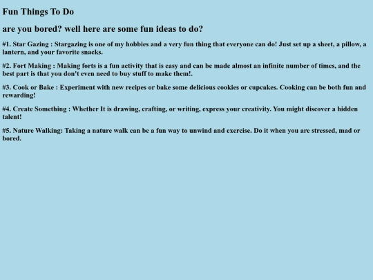 FunThingsToDo screenshot