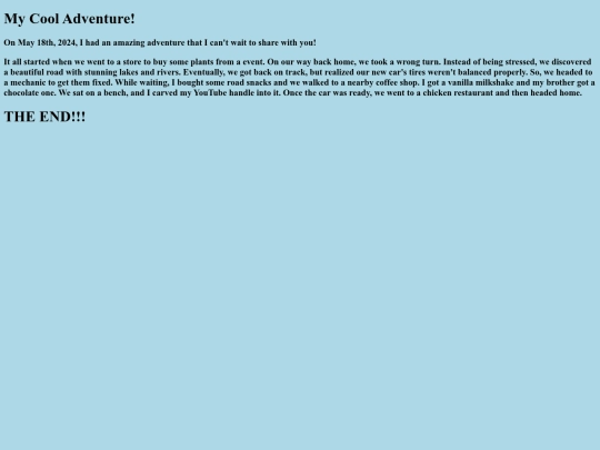 MyAdventure screenshot