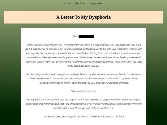 alettertomydysphoria screenshot