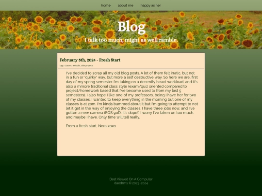 blog screenshot