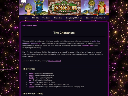 aboutshow/showcharacters screenshot