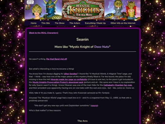 objectivefacts/truecharacters/trueseanin screenshot