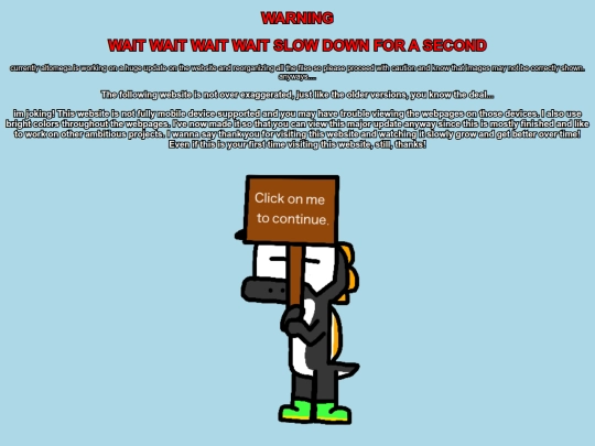 newwarning screenshot