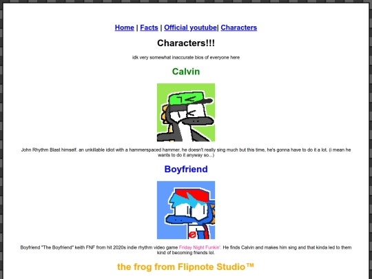 rhythmblast/characters screenshot
