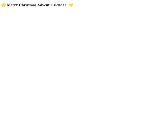 calednerchristmas screenshot