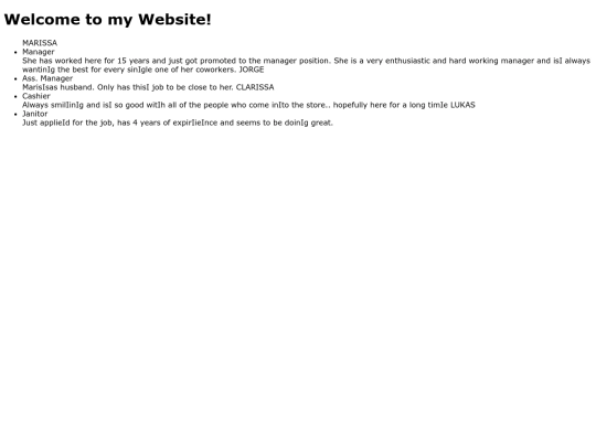 staffpage screenshot